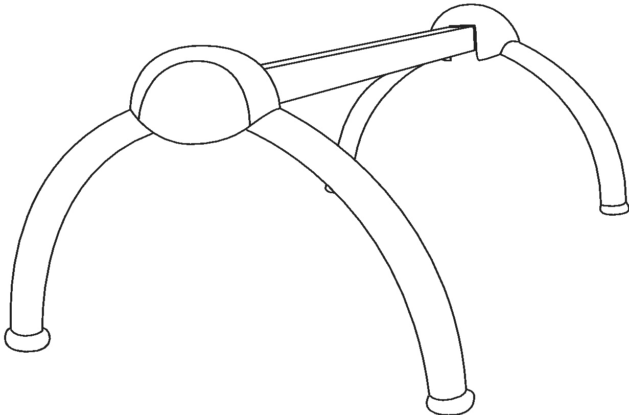 Tandem de 2 Cuerpos Negro